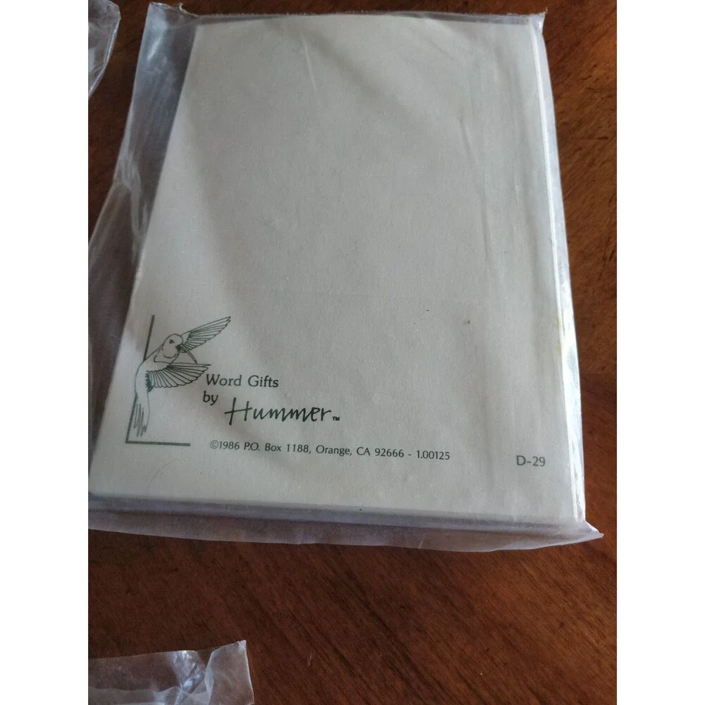 Vintage 1980s Lot Hummingbird Flowers 5x12 60 Cards 6.8x4.8